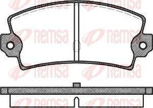 Kawe 0021 40 - Комплект спирачно феродо, дискови спирачки vvparts.bg