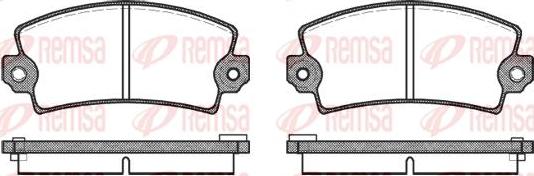 Kawe 0021 06 - Комплект спирачно феродо, дискови спирачки vvparts.bg