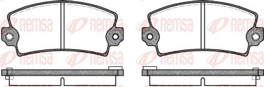 Kawe 0021 16 - Комплект спирачно феродо, дискови спирачки vvparts.bg