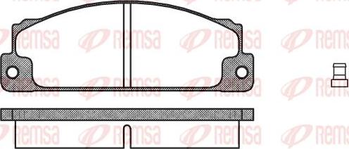 Kawe 0022 02 - Комплект спирачно феродо, дискови спирачки vvparts.bg