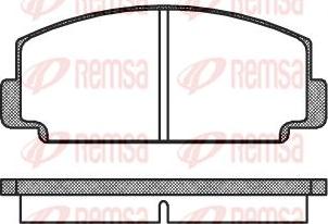 Kawe 0075 00 - Комплект спирачно феродо, дискови спирачки vvparts.bg