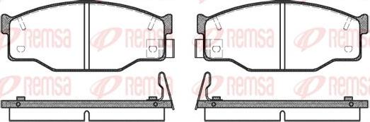 Kawe 0195 14 - Комплект спирачно феродо, дискови спирачки vvparts.bg