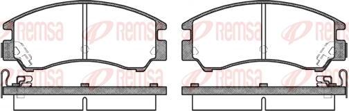 Kawe 0191 04 - Комплект спирачно феродо, дискови спирачки vvparts.bg