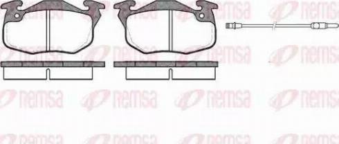 Kawe 0192 22 - Комплект спирачно феродо, дискови спирачки vvparts.bg