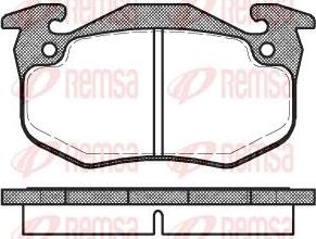 Woking 3746 - Комплект спирачно феродо, дискови спирачки vvparts.bg