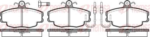 Kawe 0141 02 - Комплект спирачно феродо, дискови спирачки vvparts.bg