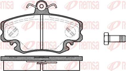 Kawe 0141 10 - Комплект спирачно феродо, дискови спирачки vvparts.bg