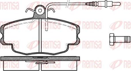 Kawe 0141 24 - Комплект спирачно феродо, дискови спирачки vvparts.bg