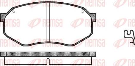 Kawe 0148 14 - Комплект спирачно феродо, дискови спирачки vvparts.bg