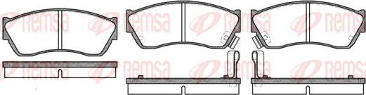 Kawe 0147 22 - Комплект спирачно феродо, дискови спирачки vvparts.bg