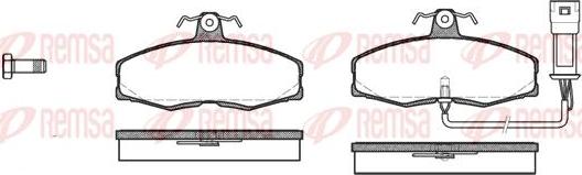 Kawe 0154 02 - Комплект спирачно феродо, дискови спирачки vvparts.bg