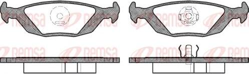 Kawe 0155 20 - Комплект спирачно феродо, дискови спирачки vvparts.bg