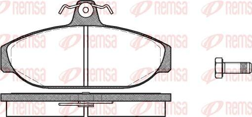 Kawe 0156 00 - Комплект спирачно феродо, дискови спирачки vvparts.bg