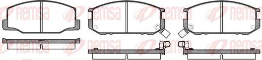 Kawe 0152 02 - Комплект спирачно феродо, дискови спирачки vvparts.bg