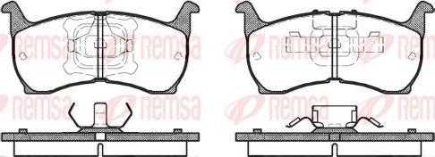 Kawe 0164 00 - Комплект спирачно феродо, дискови спирачки vvparts.bg