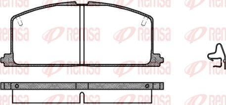 Kawe 0167 04 - Комплект спирачно феродо, дискови спирачки vvparts.bg