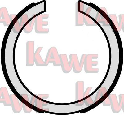 Kawe 01095 - Комплект спирачна челюст, ръчна спирачка vvparts.bg
