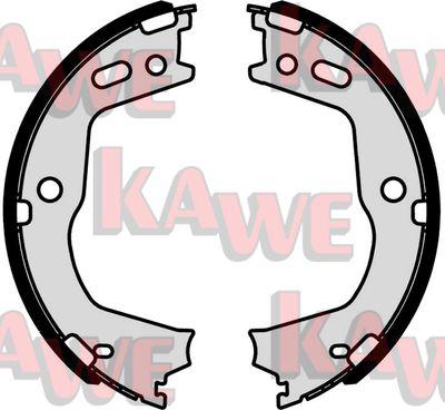 Kawe 01046 - Комплект спирачна челюст, ръчна спирачка vvparts.bg