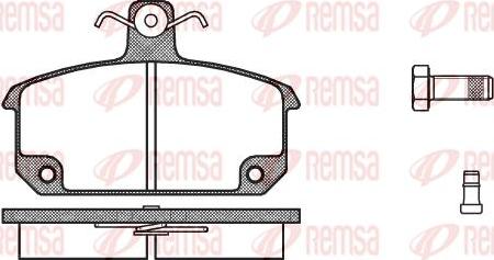 Kawe 0104 02 - Комплект спирачно феродо, дискови спирачки vvparts.bg