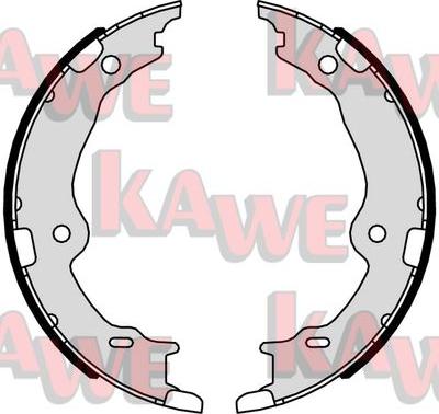 Kawe 01067 - Комплект спирачна челюст, ръчна спирачка vvparts.bg