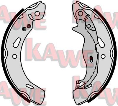 Kawe 01004 - Комплект спирачна челюст vvparts.bg