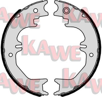 Kawe 01084 - Комплект спирачна челюст, ръчна спирачка vvparts.bg