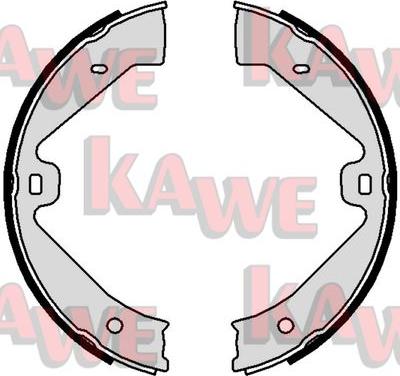 Kawe 01085 - Комплект спирачна челюст, ръчна спирачка vvparts.bg