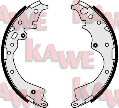 Kawe 01035 - Комплект спирачна челюст vvparts.bg