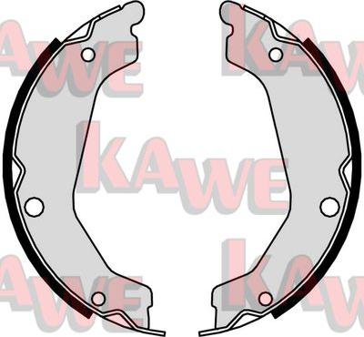 Kawe 01077 - Комплект спирачна челюст, ръчна спирачка vvparts.bg