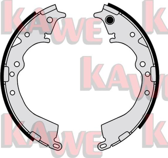 Kawe 01196 - Комплект спирачна челюст vvparts.bg