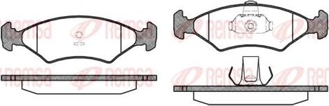 Kawe 0119 10 - Комплект спирачно феродо, дискови спирачки vvparts.bg