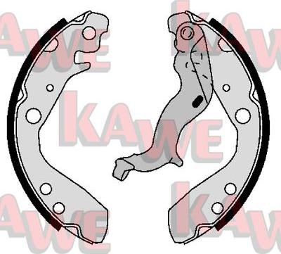 Kawe 01103 - Комплект спирачна челюст vvparts.bg