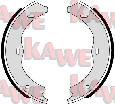 Kawe 01117 - Комплект спирачна челюст, ръчна спирачка vvparts.bg