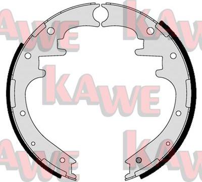 Kawe 01125 - Комплект спирачна челюст vvparts.bg