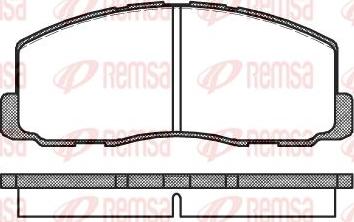 Kawe 0188 00 - Комплект спирачно феродо, дискови спирачки vvparts.bg