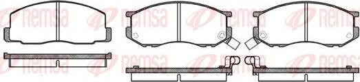 Kawe 0187 02 - Комплект спирачно феродо, дискови спирачки vvparts.bg