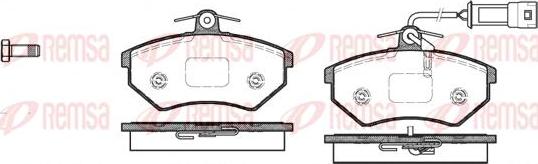 Kawe 0134 42 - Комплект спирачно феродо, дискови спирачки vvparts.bg