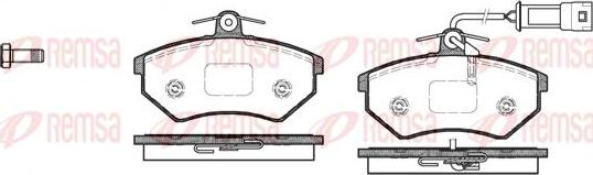 Kawe 0134 52 - Комплект спирачно феродо, дискови спирачки vvparts.bg