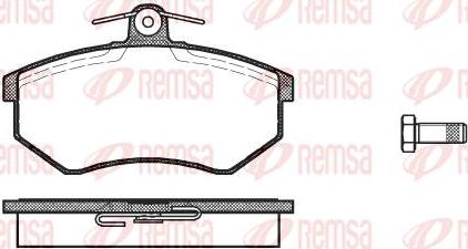 Kawe 0134 00 - Комплект спирачно феродо, дискови спирачки vvparts.bg