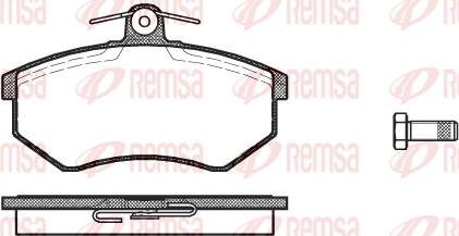 Kawe 0134 10 - Комплект спирачно феродо, дискови спирачки vvparts.bg