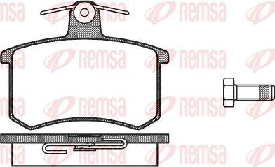 Kawe 0135 00 - Комплект спирачно феродо, дискови спирачки vvparts.bg