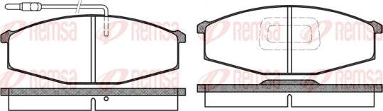 Kawe 0129 02 - Комплект спирачно феродо, дискови спирачки vvparts.bg