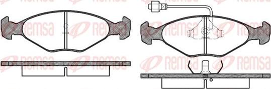 Kawe 0124 02 - Комплект спирачно феродо, дискови спирачки vvparts.bg