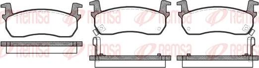 Kawe 0174 02 - Комплект спирачно феродо, дискови спирачки vvparts.bg