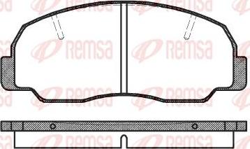 Kawe 0178 10 - Комплект спирачно феродо, дискови спирачки vvparts.bg