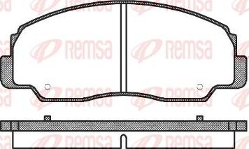 Kawe 0178 20 - Комплект спирачно феродо, дискови спирачки vvparts.bg