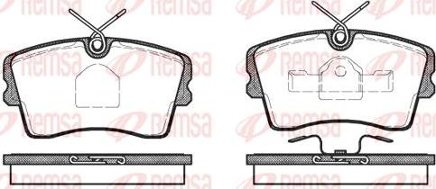 Kawe 0173 10 - Комплект спирачно феродо, дискови спирачки vvparts.bg