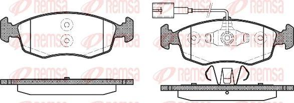 Kawe 0172 52 - Комплект спирачно феродо, дискови спирачки vvparts.bg