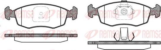 Kawe 0172 10 - Комплект спирачно феродо, дискови спирачки vvparts.bg