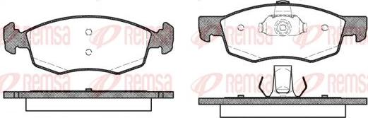 Kawe 0172 30 - Комплект спирачно феродо, дискови спирачки vvparts.bg